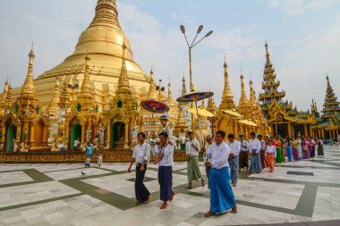Dualar Shwedagon Pagoda ziyaret 