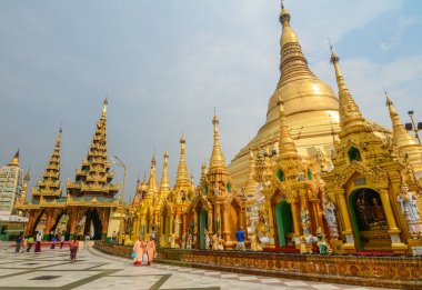 Shwedagon pagoda in Yangon, Myanmar