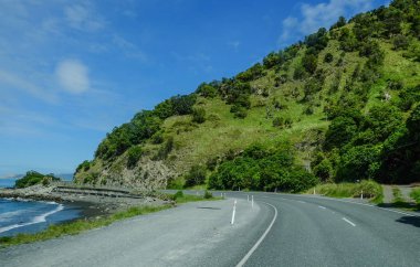 South Island sahil yolu, Yeni Zelanda 