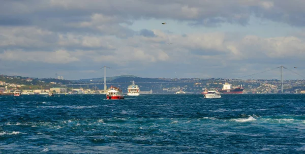 Bosporus-Straße von Istanbul, Türkei — Stockfoto