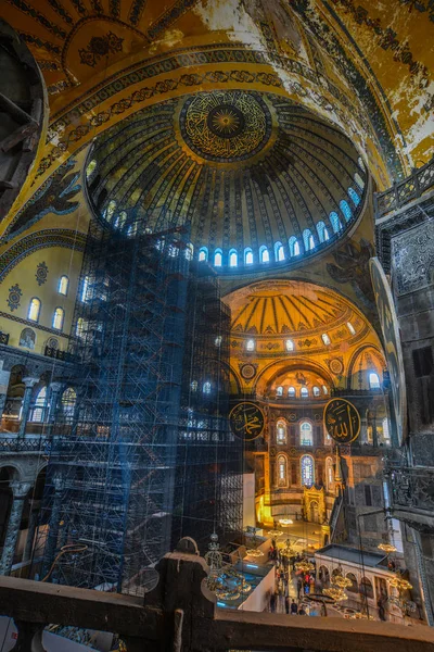 Innenraum der Hagia Sophia in Istanbul, Türkei — Stockfoto