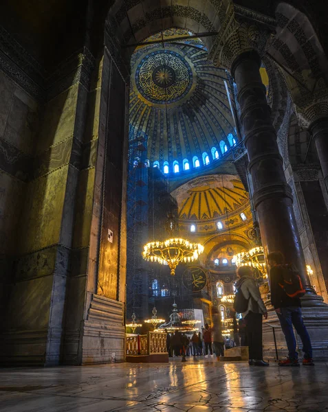 Innenraum der Hagia Sophia in Istanbul, Türkei — Stockfoto