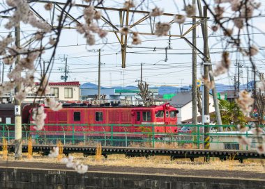 İstasyona yanaşma antik tren 