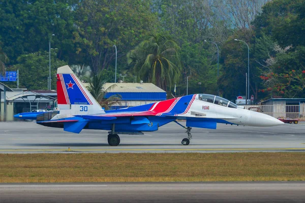 ロシア騎士のSu-30sm戦闘機 — ストック写真