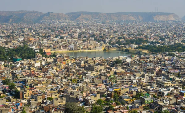 Flygfoto över jaipur, Indien — Stockfoto