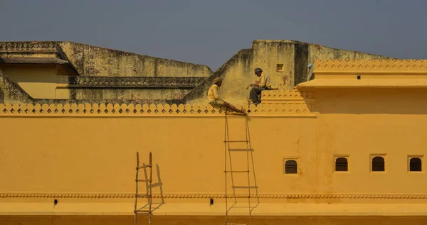 Details van Amber Fort in Jaipur, India — Stockfoto