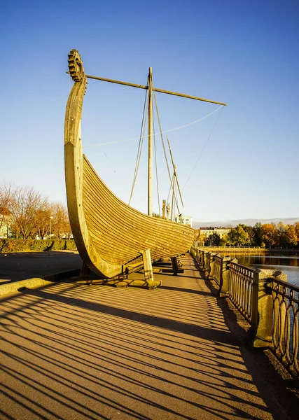 Drakkar (Viking wooden boat)