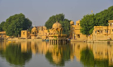 Gadsisar göl Jaisalmer, Hindistan