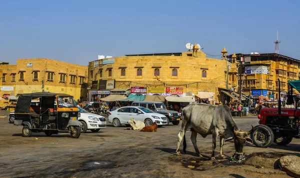 Targ lokalny w: Jaisalmer — Zdjęcie stockowe