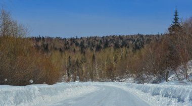 Heilongjiang kış sahnesi, Çin 