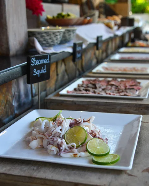 Desayuno buffet en resort de lujo — Foto de Stock