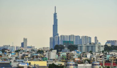 Skyline of Saigon (Ho Chi Minh City) clipart