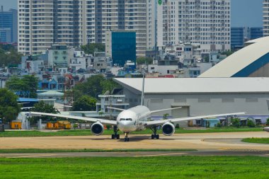 Uçak havaalanına piste Taksilemek 