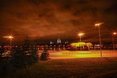 St. Petersburg, Rusya'nın gece sahnesi 