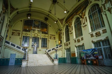 Eski tren istasyonunun iç 