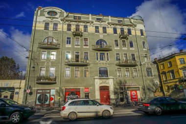 Street in Saint Petersburg, Rusya Federasyonu 
