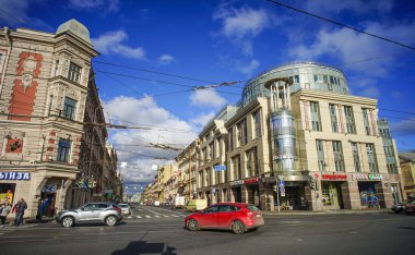Street in Saint Petersburg, Rusya Federasyonu 