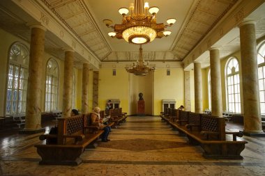 Eski tren istasyonunun iç 