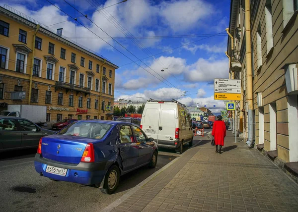 Strada a San Pietroburgo, Russia — Foto Stock