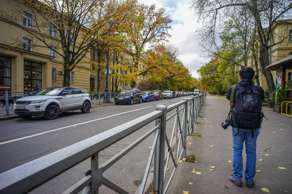 Straße in Saint petersburg, russland — Stockfoto