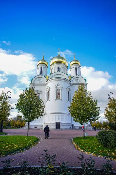 Catedral de Santa Catarina na cidade de Pushkin — Fotografia de Stock