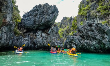 Palawan Adası Deniz Manzarası, Filipinler 