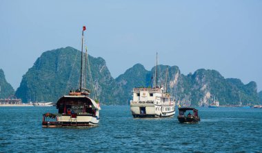 Mavi denizde yolcu gemileri 