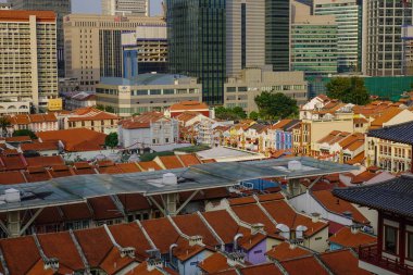 Chinatown, Singapur'un havadan görünümü