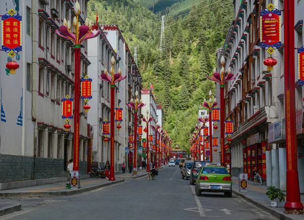 Strada di Daocheng, Cina — Foto Stock