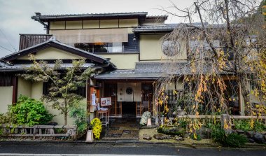 Kyoto, Japonya'da antik ahşap ev
