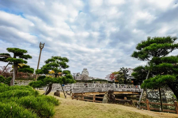 Fosso do Castelo Himeji no Outono — Fotografia de Stock