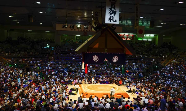 Turniej Sumo w Tokio, Japonia — Zdjęcie stockowe