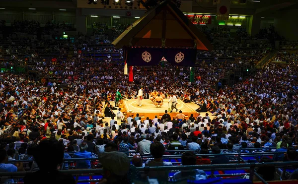 Turniej Sumo w Tokio, Japonia — Zdjęcie stockowe