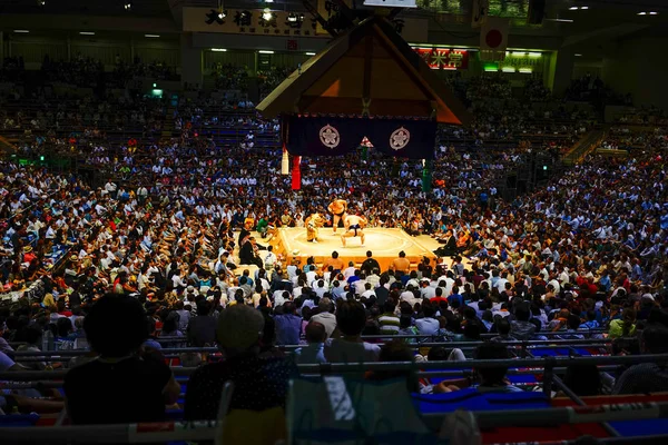 Turniej Sumo w Tokio, Japonia — Zdjęcie stockowe