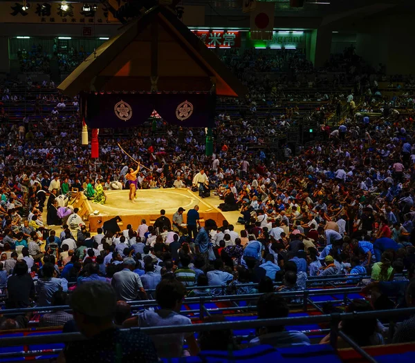 Turniej Sumo w Tokio, Japonia — Zdjęcie stockowe