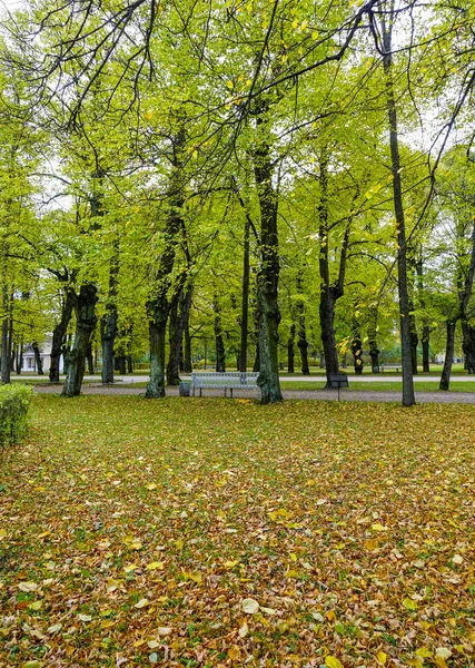 Podzimní scenérie Petrohradu, Rusko — Stock fotografie