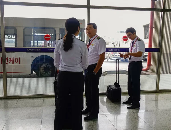 Приймальня в аеропорту Чеджу в Південній Кореї — стокове фото