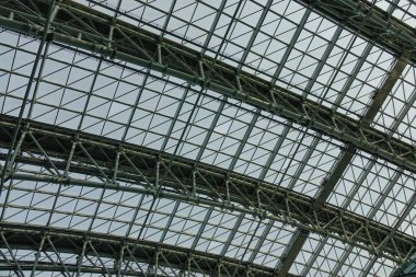 Şeffaf cam tavan kubbesi