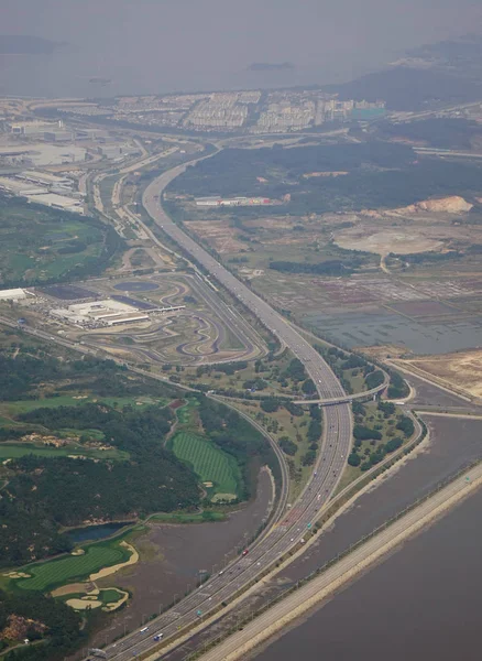 Luftaufnahme der Autobahn in seoul, Korea — Stockfoto