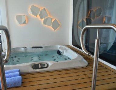 Cruise liner lüks kabin Jakuzi