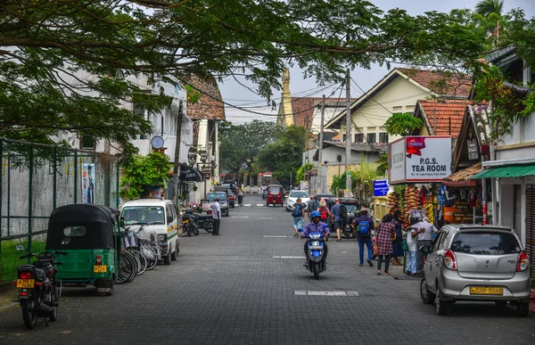 Rua velha de Galle, Sri Lanka — Fotografia de Stock