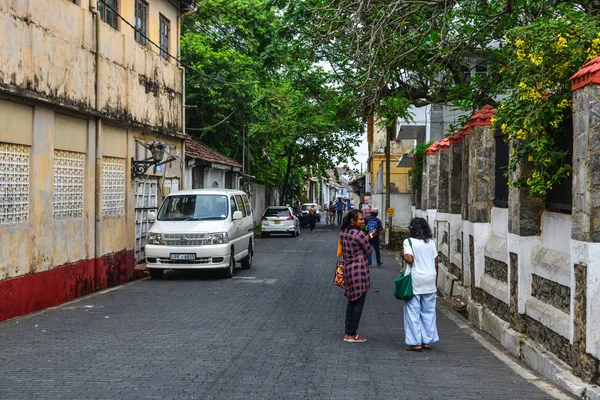 Antigua calle de Galle, Sri Lanka — Foto de Stock