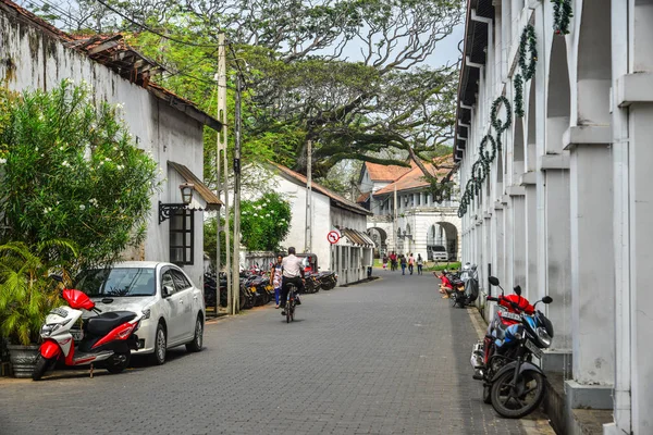 Antigua calle de Galle, Sri Lanka — Foto de Stock