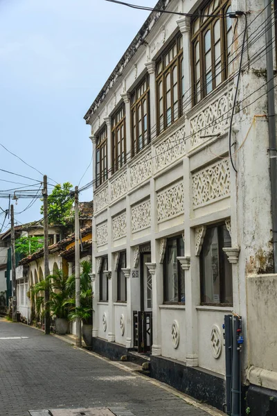 Rua velha de Galle, Sri Lanka — Fotografia de Stock