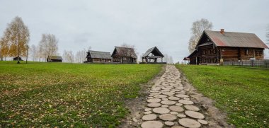 Suzdal antik ahşap ev, Rusya 