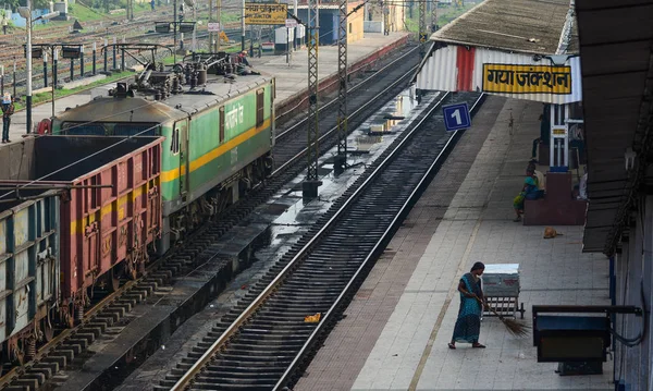 Железнодорожная станция в Гайе, Индия — стоковое фото