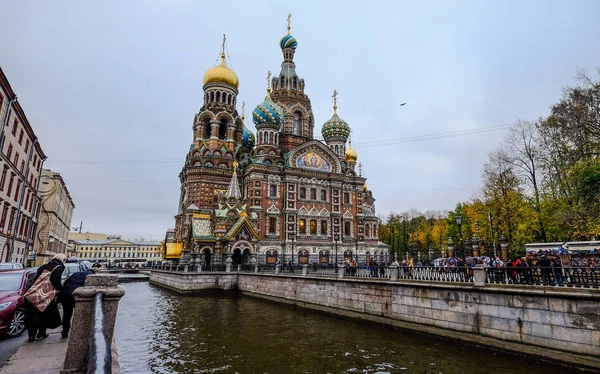 Церковь Спасителя на пролитой крови — стоковое фото