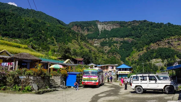 네팔 포카라의 산악 마을 — 스톡 사진