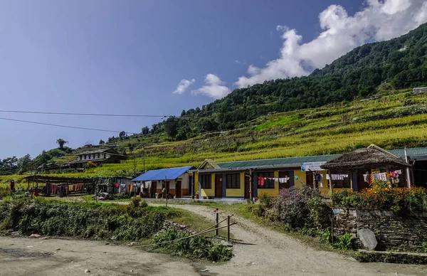 尼泊尔博卡拉的山村 — 图库照片