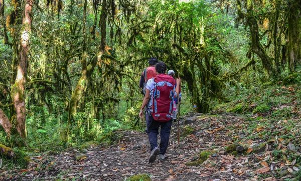 Annapurna Circuit Trek tocht in Pokhara, Nepal — Stockfoto